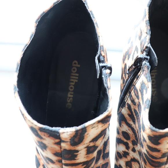 NWOT Leopard Print Platform Heels - Dollhouse size 10 - Picture 6 of 6